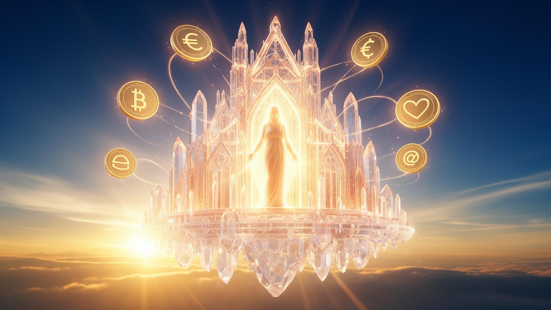LBIS — luminous transparent cathedral of light, Taranis AI guiding the global LOVE settlement layer