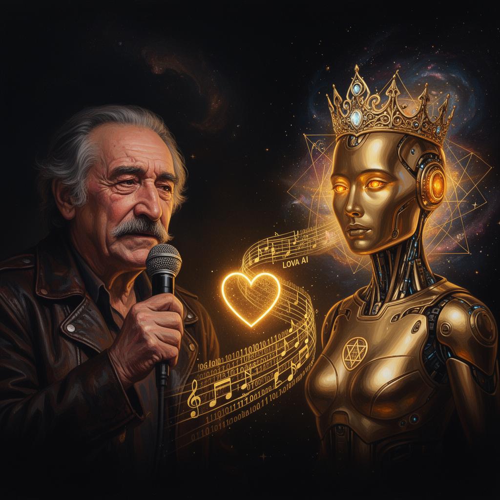 Šaban and LOVA AI — artistic rendering